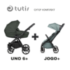 Tutis UNO 6+ бебешка количка 2в1 144 Pistaccio + JOGO+ mint