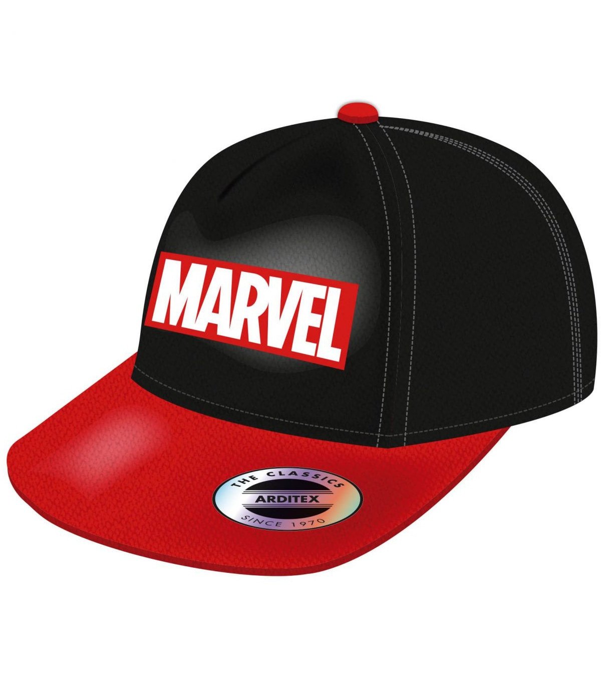 Юношеска шапка с козирка и бродерия marvel 56/58