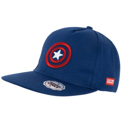 Юношеска шапка с козирка и бродерия captain america 56/58