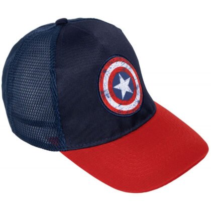 Юношеска шапка с козирка и мрежа captain america 56/58