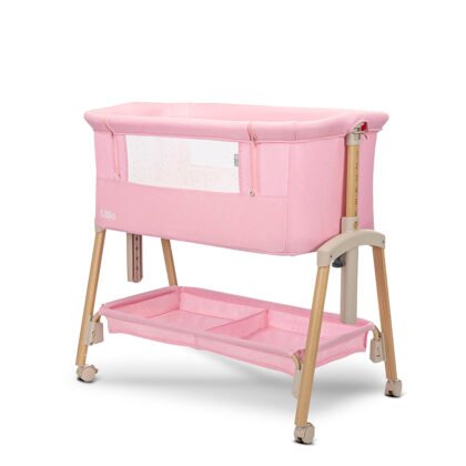Мини кошара Millie с падаща преграда Pink /wooden