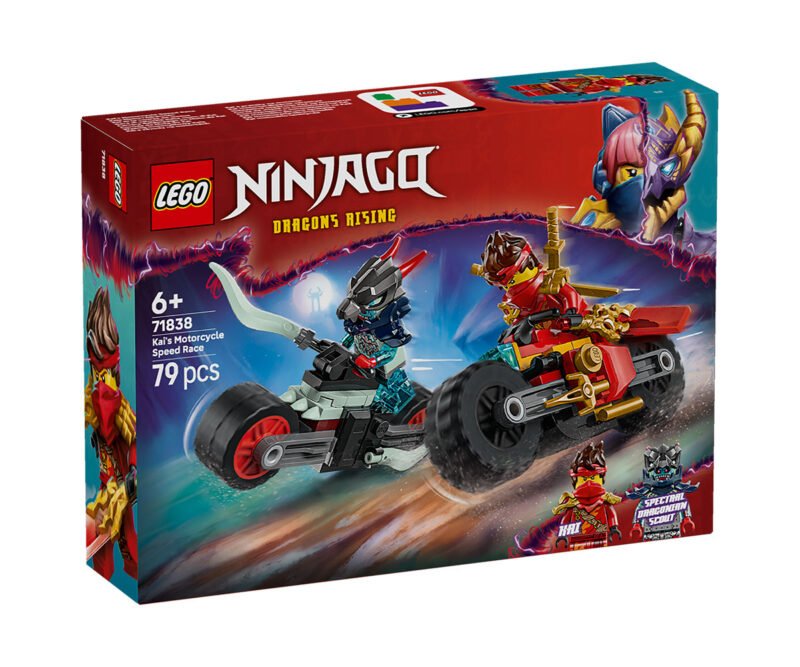 LEGO® NINJAGO® 71838 – Състезанието с мотоциклети на Кай
