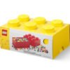 LEGO® Кутия за съхранение Тухличка 6, светло жълта