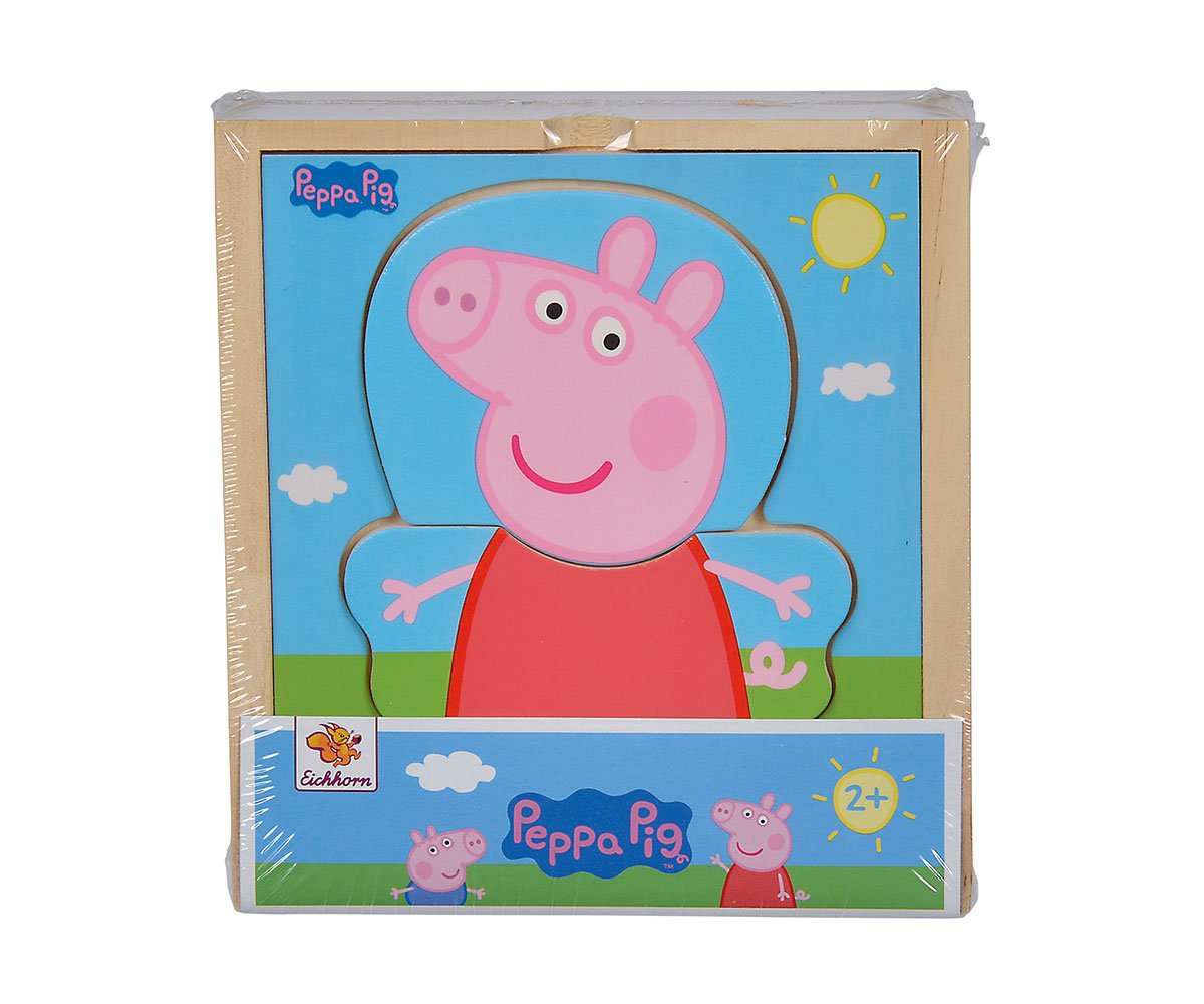 Peppa Pig - Пъзел с дрешки, 4 x 13 x 14 см, 14 части