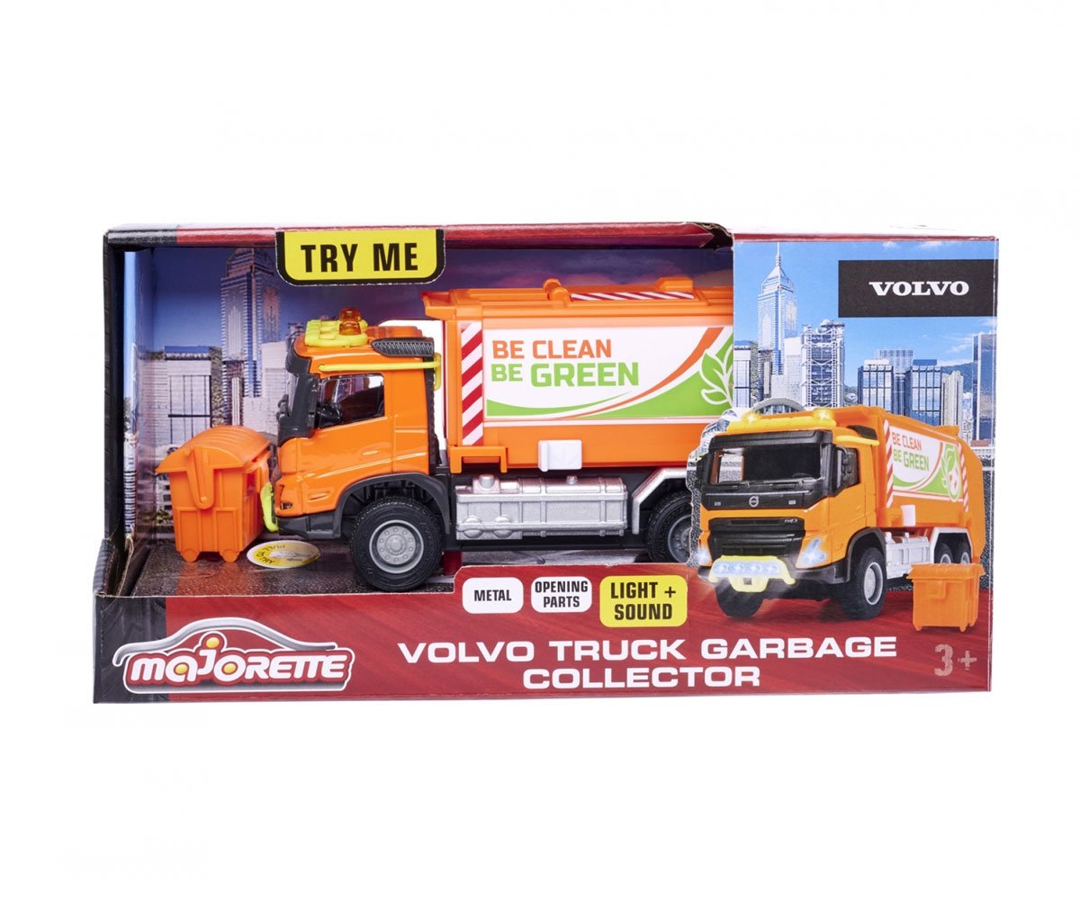 Majorette - Камион Volvo събирач на боклук