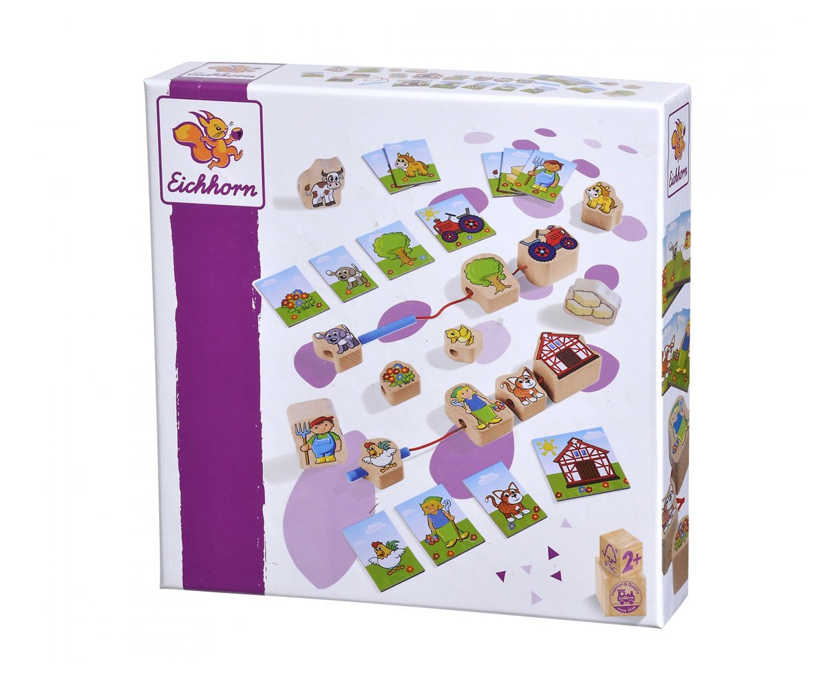 Eichhorn - Игра за нанизване, ферма с 13 части