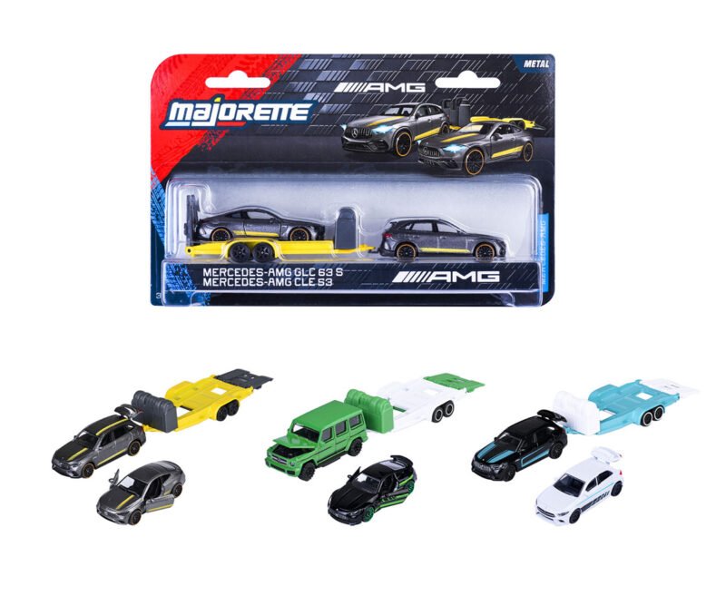 Majorette – колички Mercedes-AMG, делукс ремарке