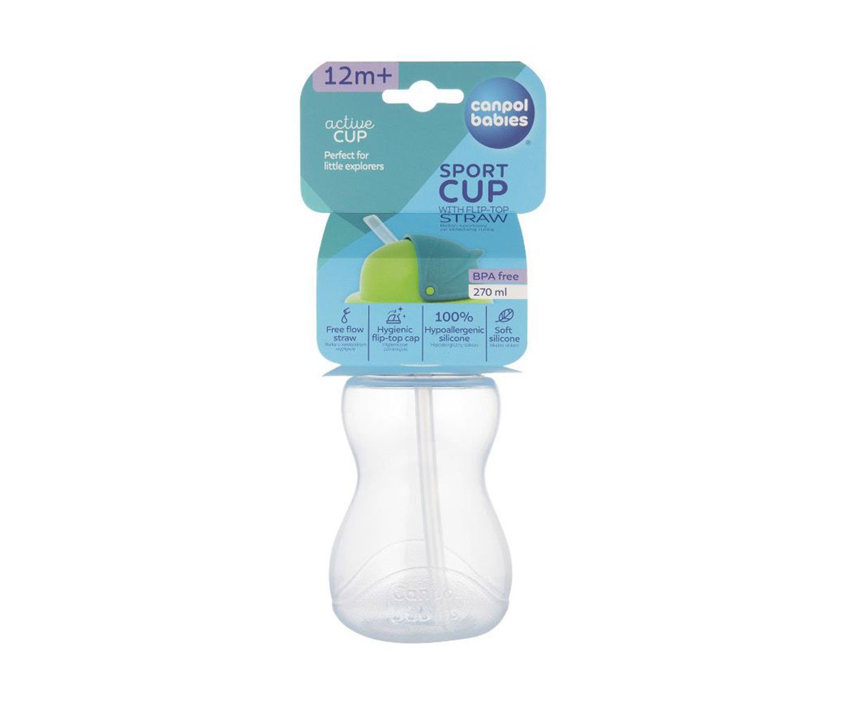Canpol-Шише с капаче спортно синьо