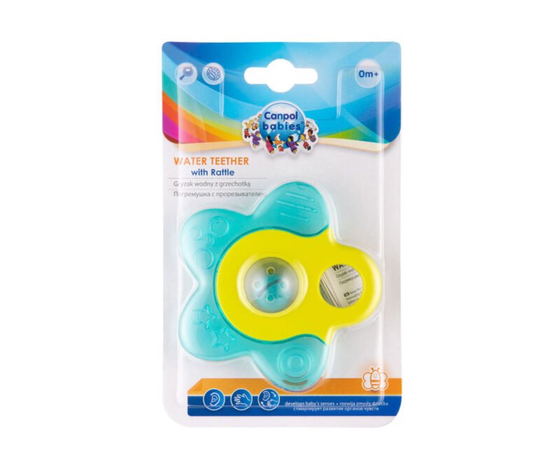 Canpol Toys-Водна чесалка с дрънкалка Star тюркоаз