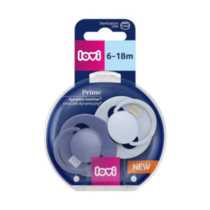 Lovi-Залъгалки силиконова Prime Baby Blue 6-18м 2бр