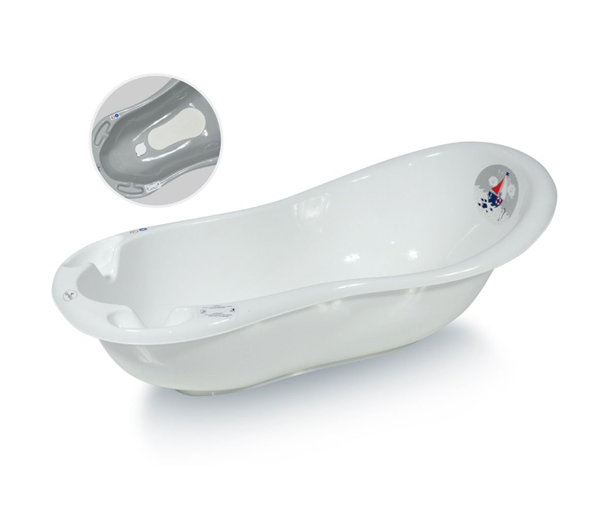 Lorelli Bath Вана 100см нехлъзгаща с оттичане Ocean бяла