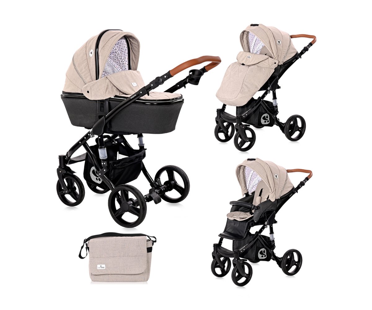 Lorelli Комбинирана количка Rimini+чанта string black