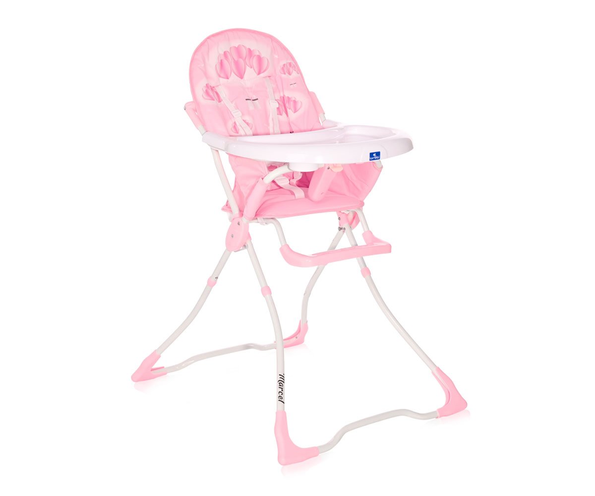 Lorelli Столче за хранене Marcel pink Hearts