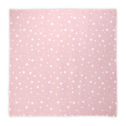 Lorelli Text Памучна пелена 80/80 см rose with stars