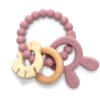 Lorelli Toys Силиконова гризалка с бук Зайче deep pink
