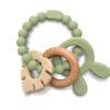 Lorelli Toys Силиконова гризалка с бук Зайче fresh green
