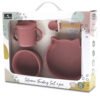 Lorelli Acc Силиконов сет за хранене 4 части deep pink