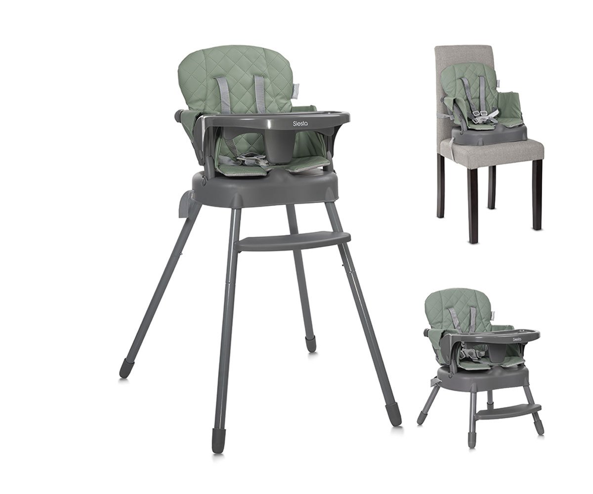 Lorelli Столче за хранене 3в1 Siesta green leather