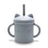 Lorelli Acc Силик. чаша с дръжки+сламка Natural grey