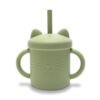 Lorelli Acc Силик. чаша с дръжки+сламкa Natural fresh green