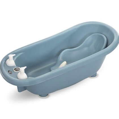 Lorelli Bath Вана 88см с оттичане+термометър+подложка Nordic Blue