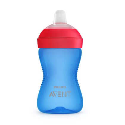Avent-Неразливаща се чаша с мек накрайник 300мл 9м+ синя