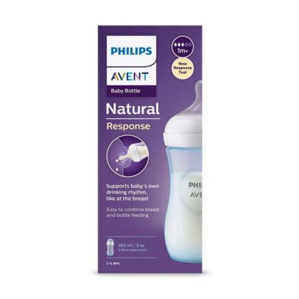 Avent-Шише Natural Response 3.0 с биберон 1м+, 260мл, Син