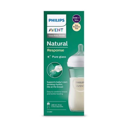 Avent-Шише Natural Response 3.0 с биберон 1м+, 240мл - Стъкло