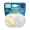 Avent-Залъгалки Ultra Air+стер. кутия (0-6м) пастелни, момиче