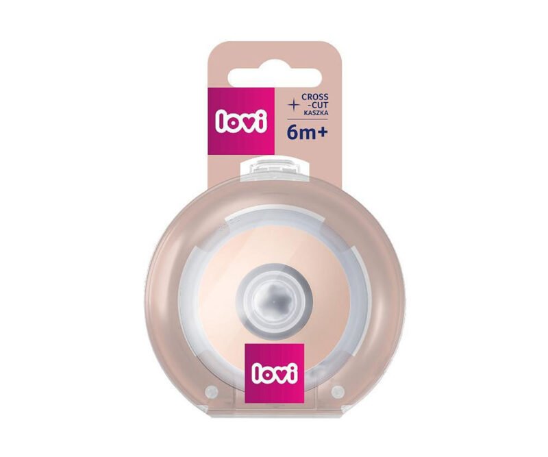 Lovi-Биберон за хранене силиконов Mammafeel 6м+ CROSS-CUT