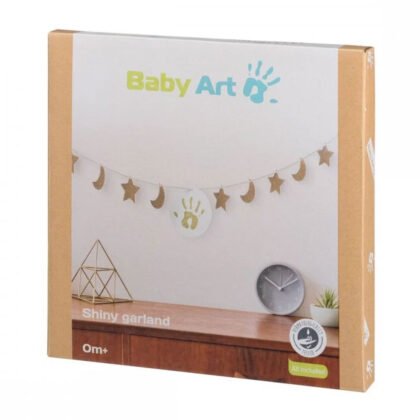 Baby Art-Златист гирлянд с отпечатък с боички