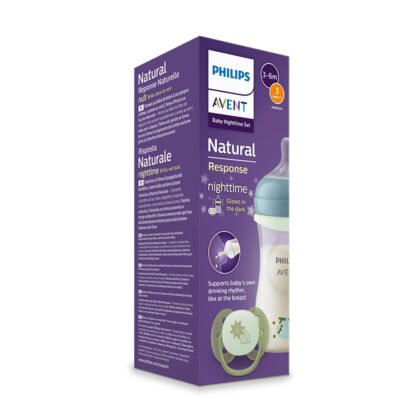 Avent-К-т Шише Natural Response 3.0 с биб. Ср. поток, 260 мл + залъг. Ultra Soft (0-6)