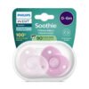 Avent-Залъгалки Soothie + стерил. кутия (0-6м), розово - 2 бр