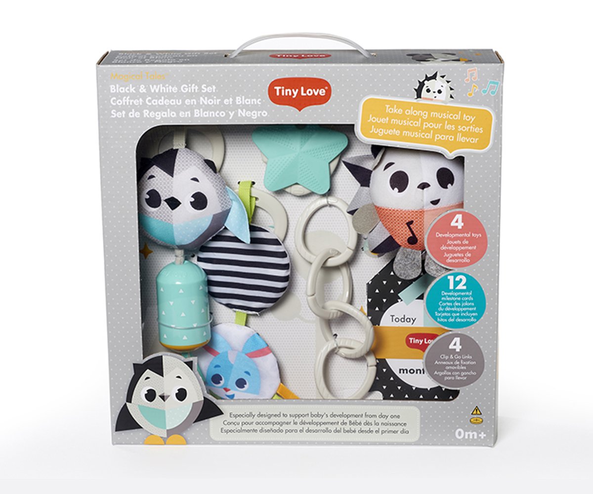 Tiny Love-Подаръчен комплект Magical Tales Black&White, 0м+