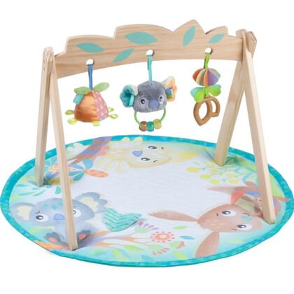 Playgro-Активна Гимнастика с дървена арка Fauna Friends 0м+