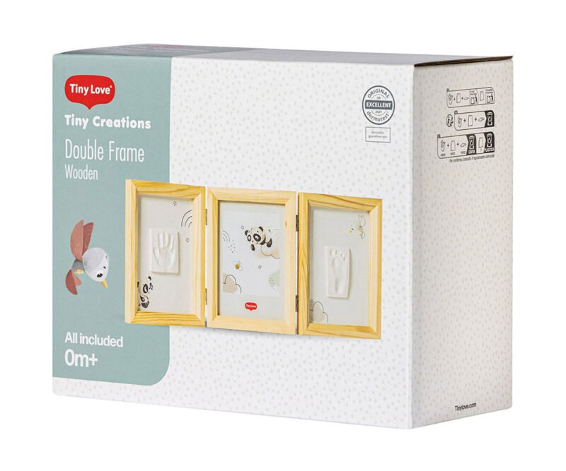 Tiny Love Рамка за 2 Отпечатъка и Снимка Tiny Creations (дървена рамка) 0м+