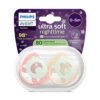 Avent-Залъгалки Ultra Soft Night+стер.кутия (0-6м) луна/сова, момиче
