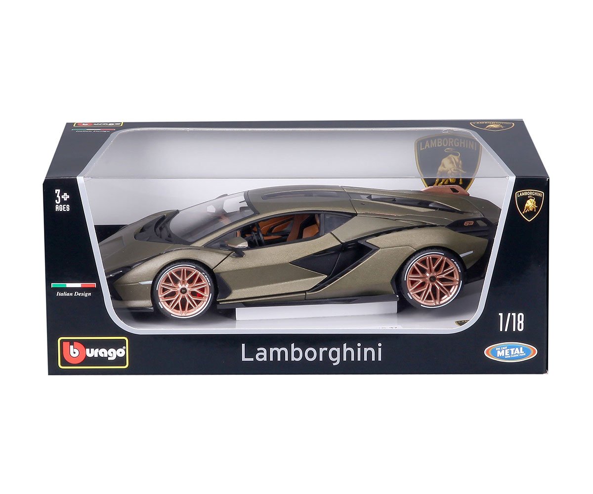 Bburago Plus - модел на кола 1:18 - Lamborghini Sian FKP 37