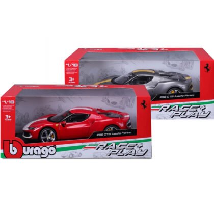 Bburago - модел на кола 1:18 - Ferrari R & P -296 GTB Assetto Fiorano