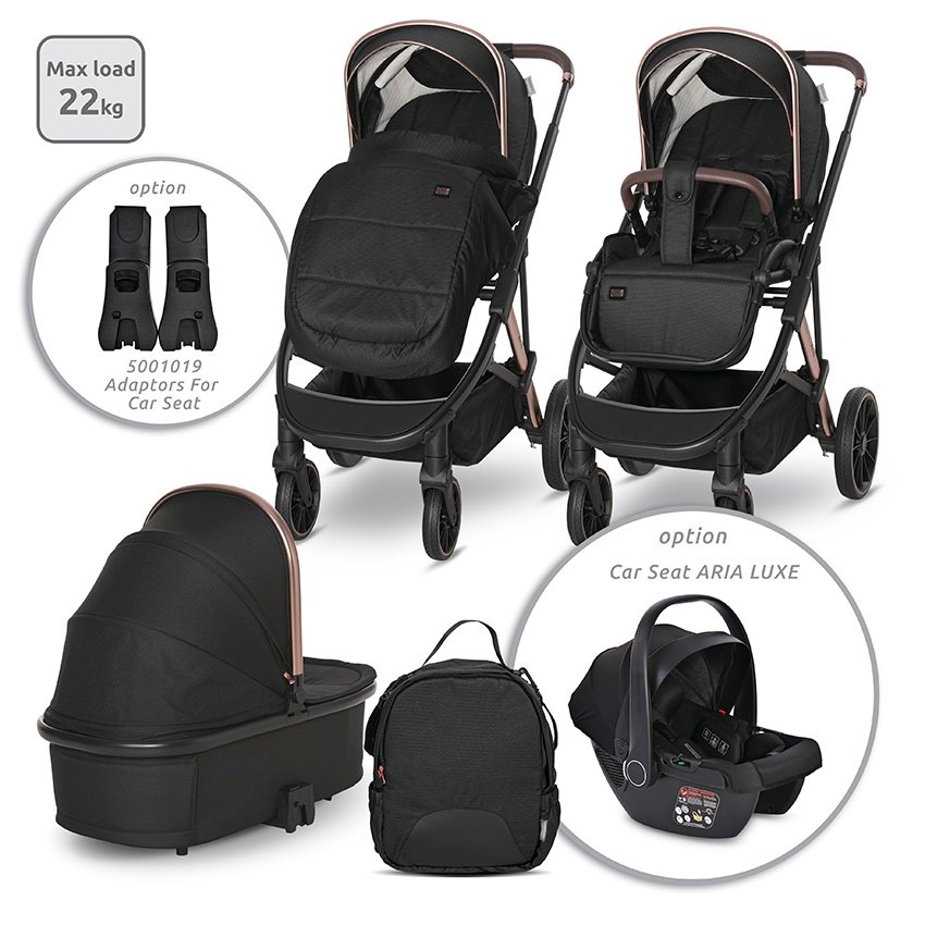 Детска количка Aria 2 в 1 Black