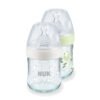 Nuk-Стъклено шише FC Nature Sense Termo Control 120мл силикон 0-6м S soft