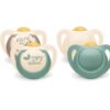 Биб залъгалка каучукова Nuk for Nature 2 бр. 18-36м, асортимент