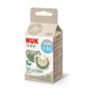 Биб залъгалка силиконова Nuk for Nature 2 бр. 6-18м зелена