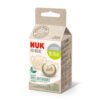 Биб залъгалка силиконова Nuk for Nature 2 бр. 18-36м крем