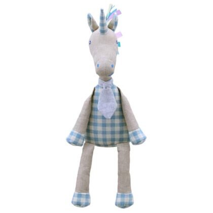 Играчка от лен Еднорог, 40 см.