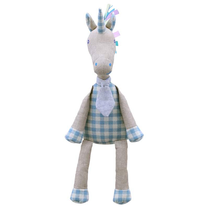Играчка от лен Еднорог, 40 см.