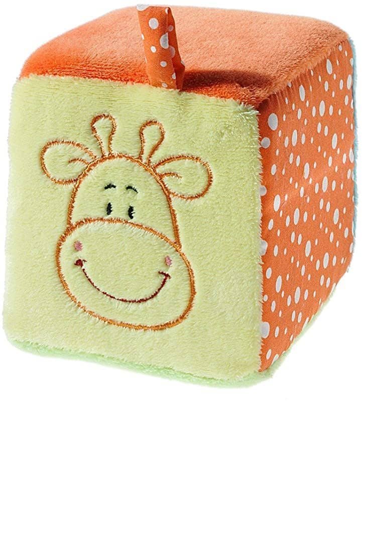 Бебешка играчка Меко кубче, 10 см