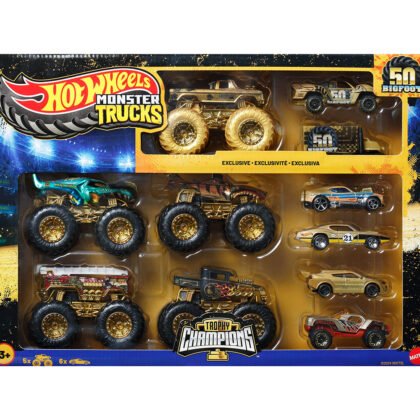 Hot Wheels - Monster Trucks 5комплект 5 бъгита(1:64) и 6 металки колички