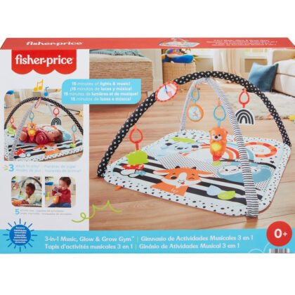 Fisher Price - Музикална активна гимнастика 3в1, Приятели - животни