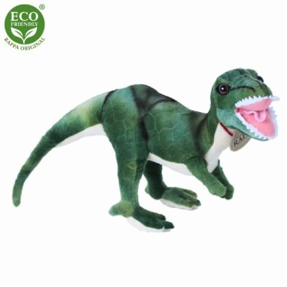 Плюшен Динозавър T-rex, зелен, 26 см